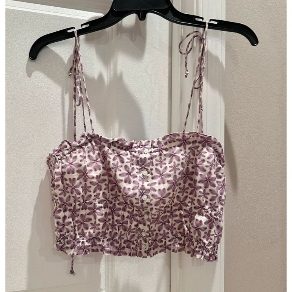 Aerie Woven Button Front Tank Top